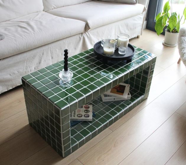 DIY: Maak je eigen salontafel of pilaar met keramische tegels
