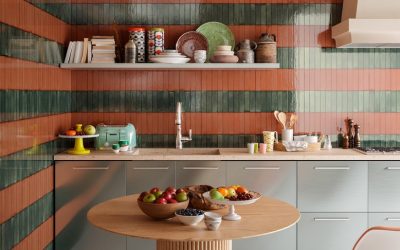 Kleurrijke Statement: De Comeback van Kleine Wandtegels met Colorblocking